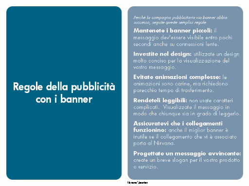 Regole della pubblicità con i banner